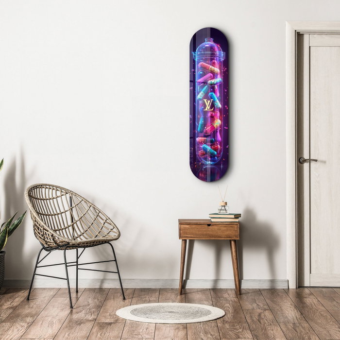 Wallity Colorful LV Tube - Pintura Decorativa de Vidrio Templado Multicolor Wallity Colorful LV Tube - Pintura Decorativa de Vidrio Templado Multicolor